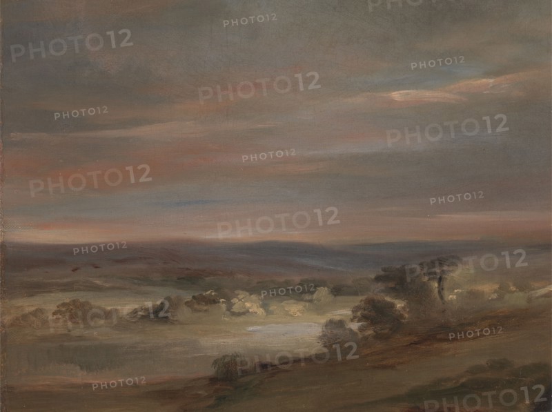 A View on Hampstead Heath, Early Morning;A View on Hampstead Heath, Early Morning (?);Hampstead Heath, Morning, ca. 1821.