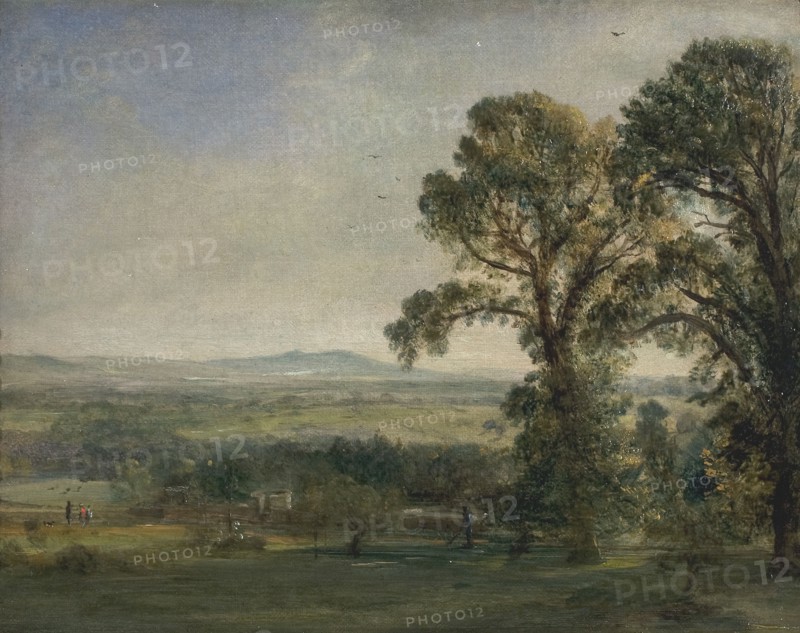 Bardon Hill, Coleorton Hall;Bardon Hill, ca. 1823.
