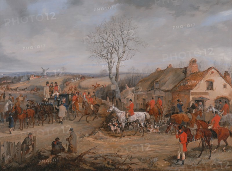 Hunting Scene: The Meet;The Belvoir Hunt: The meet, ca. 1840.