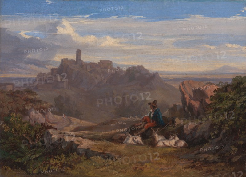 Landscape with Goatherd, ca. 1842.