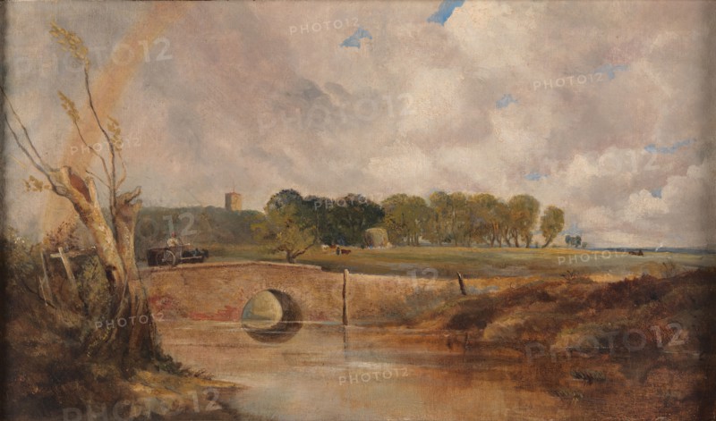 A Rainbow - View of the Stour, ca. 1845.