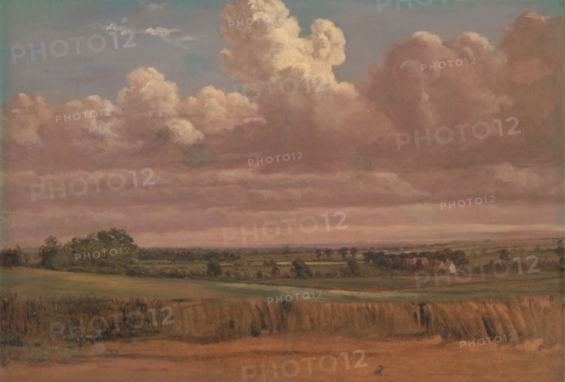 Landscape with Wheatfield;Cornfield under Heavy Cloud;Cornfield under Heavy Clouds, ca. 1850s.