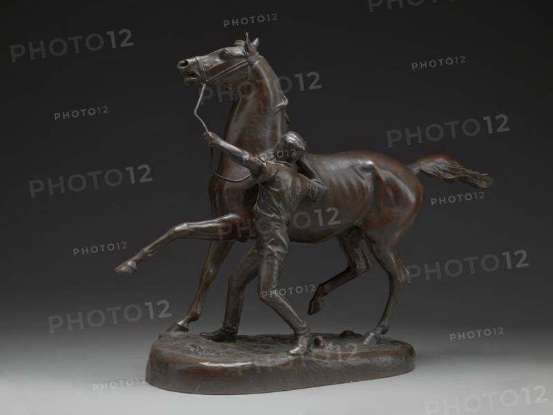 Horse and Stable Lad;Stable Lad and Horse, ca. 1890.