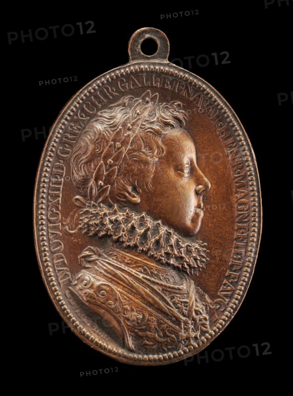 Louis XIII, 1601-1643, King of France 1610 [obverse], 1610.
