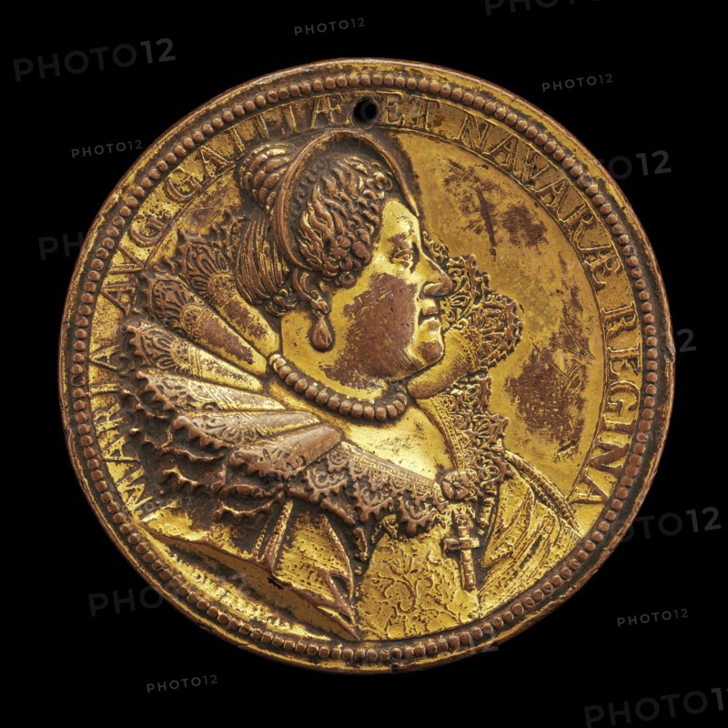 Marie de' Medici, 1573-1642, Queen Regent of France 1610-1617 [obverse], 1615. Acting regent during the minority of Louis XIII.