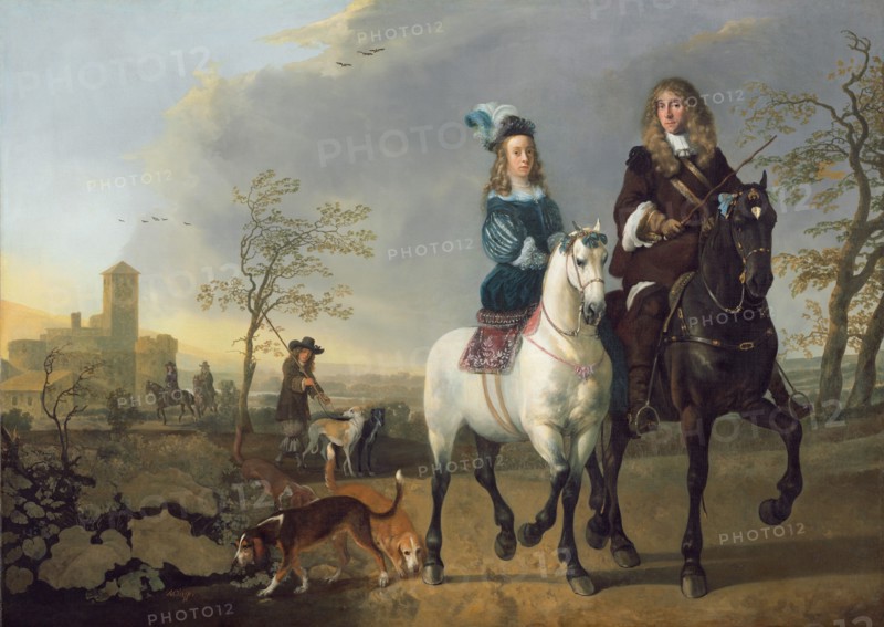 Lady and Gentleman on Horseback, c. 1655, reworked 1660/1665.