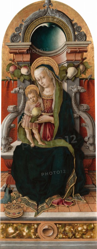 Madonna and Child Enthroned with Donor, 1470.