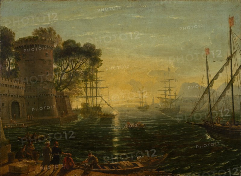 Harbor at Sunset, late 17th century. Creator: Unknown.
