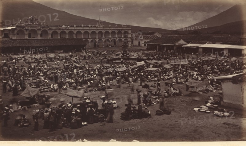 Plaza and Viceroy's Palace-Antigua de Guatemala, 1877.