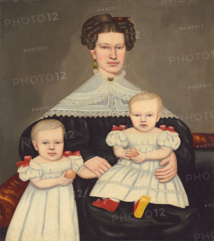 Mrs. Paul Smith Palmer and Her Twins, 1835/1838.