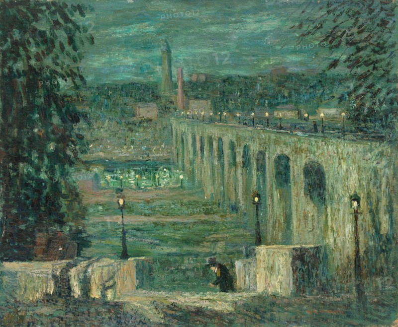 High Bridge at Night, New York City, c. 1910/1920.