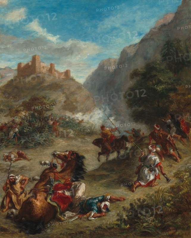 Arabs Skirmishing in the Mountains, 1863.