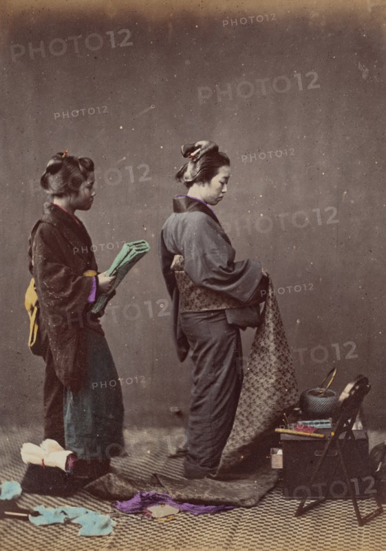 Putting on the Obi or Girdle, 1868.