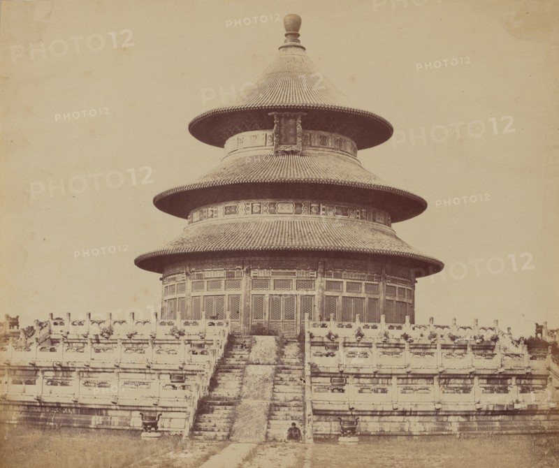 Sacred Temple of Heaven Where the Emperor Sacrifices Once a Year, in the Chinese City of Pekin, October 1860, 1860.