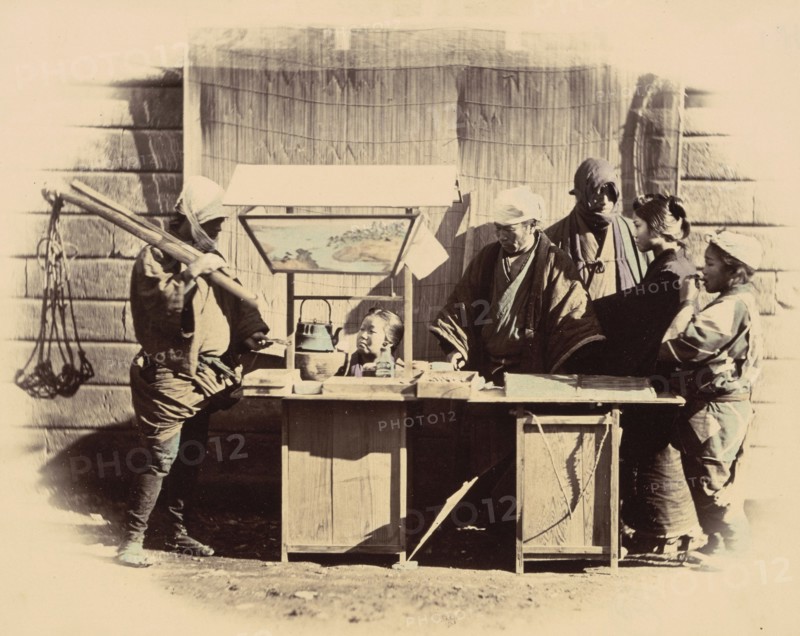 Street Refreshment Stalls, c. 1865.