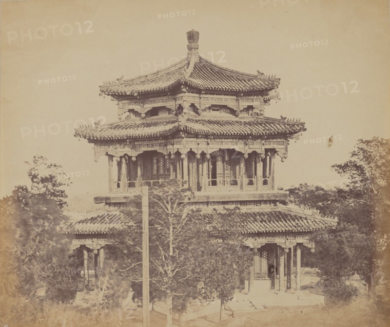 The Great Imperial Palace Yuen Min Yuen, Pekin, Before the Burning, October 18, 1860, 1860.