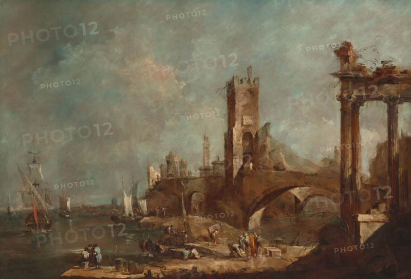 Capriccio of a Harbor, c. 1760/1770.