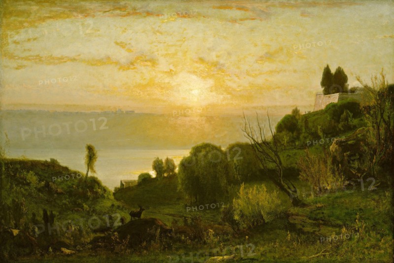 Lake Albano, Sunset, c. 1874.