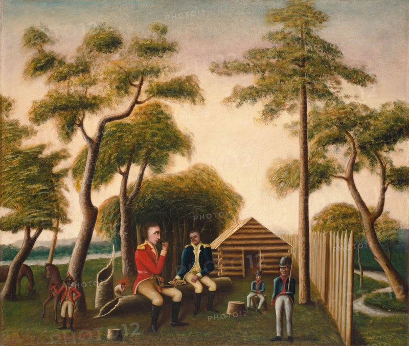 Marion Feasting the British Officer on Sweet Potatoes, 1848.