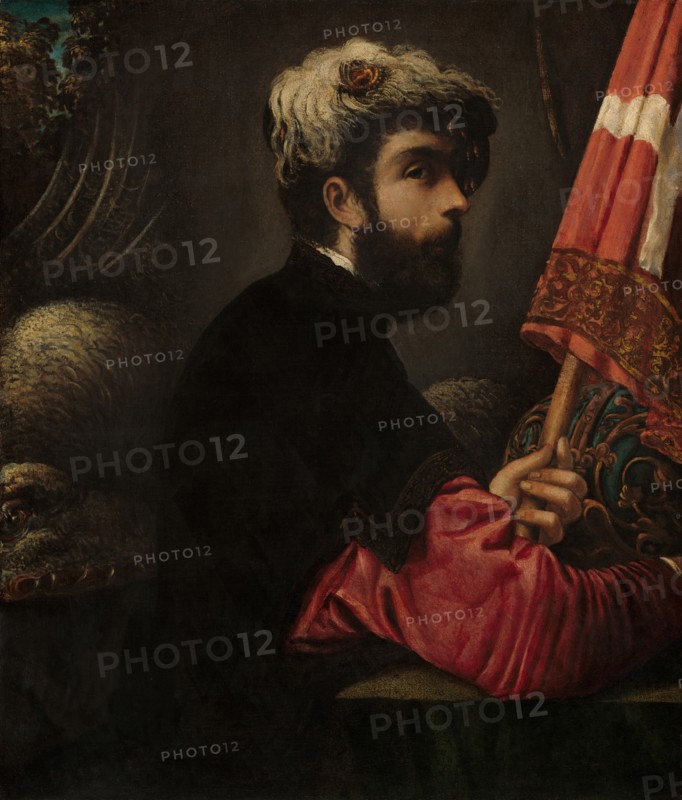 Portrait of a Man as Saint George, c. 1620s. Attributed to Giuseppe Caletti.