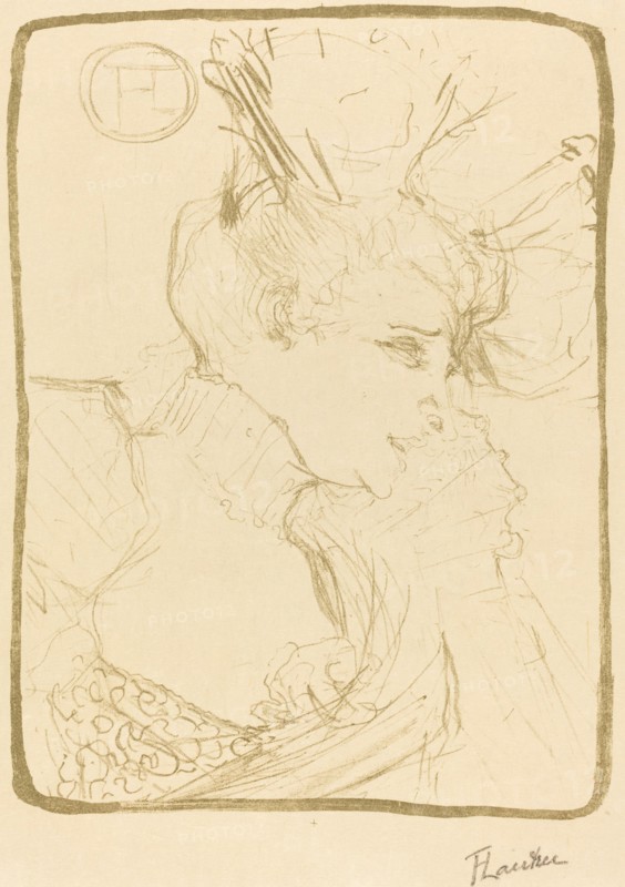 Bust of Mlle. Marcelle Lender (Mlle. Marcelle Lender, en buste), 1895.