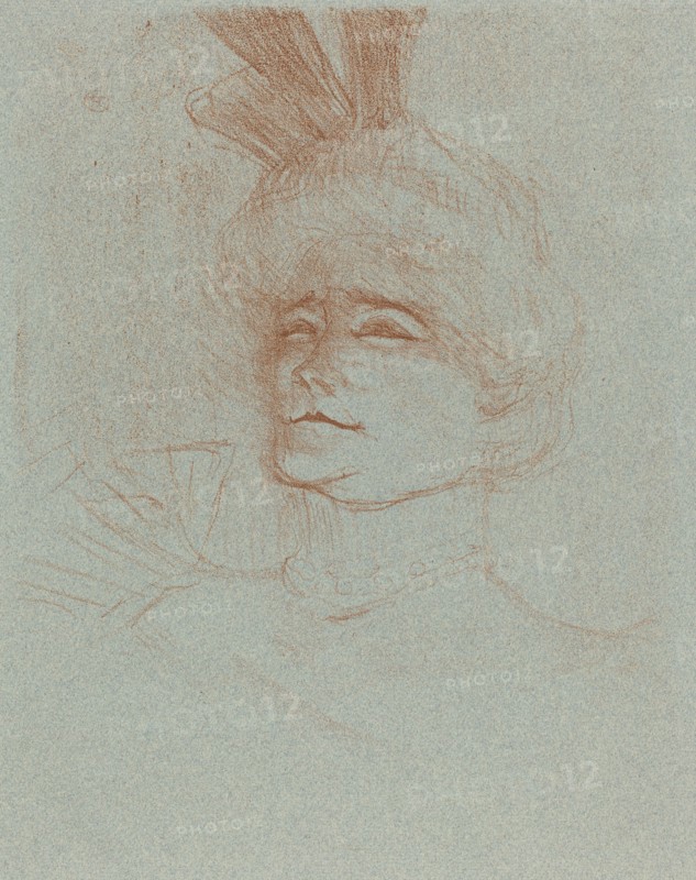 Bust of Mlle. Marcelle Lender, Turned Three Quarters (Mlle. Marcelle Lender en buste, de trois quartes), 1898.