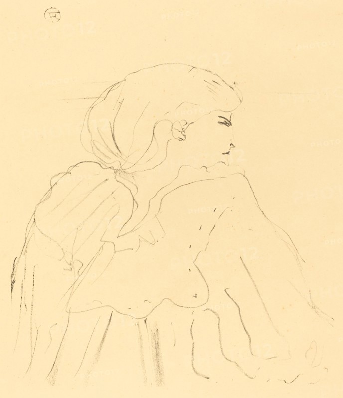 Cassive, 1896. Armand Cassive was the stage name of the French actress Louise-Armandine Duval.