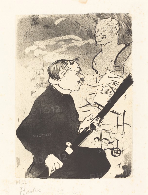 For You (Pour toi!...), 1893. Desire Dihau playing the bassoon.