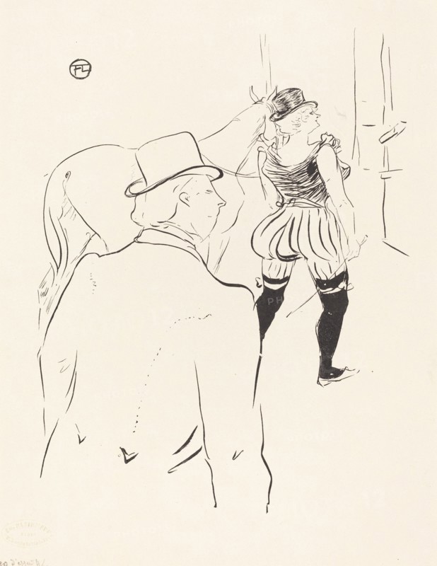 In the Wings of the Folies-Bergere: Mrs. Lona Barrison with Her Manager and Husband, 1895.