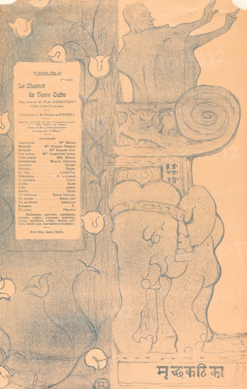 Le Chariot de terre cuite, 1895. Adapted by Victor Barrucand.
