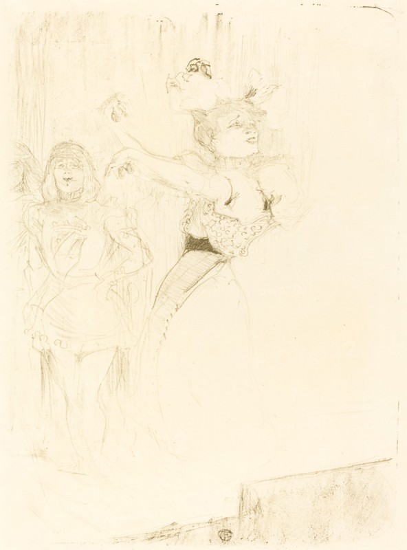 Lender Dancing the Bolero in "Chilperic" (Lender dansant le pas du boléro dans "Chilpéric"), 1895.