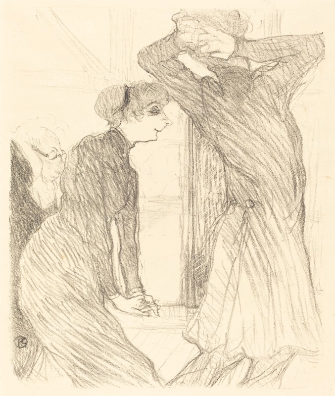 Lugne Poe and Baldy in "Au-dessus des forces humaines" (Lugne Poe et Baldy dans "Au-desses des forces humaines"), 1894.