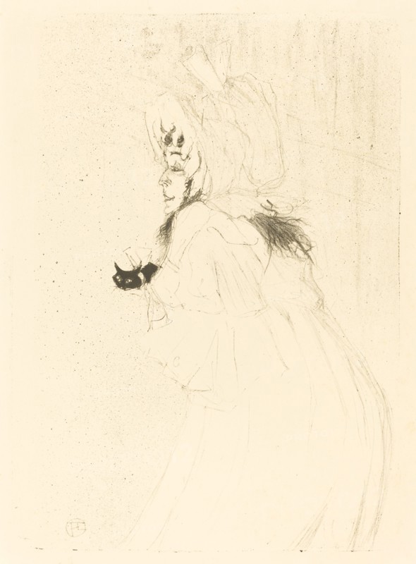 May Belfort Bowing (Miss May Belfort saluant), 1895.