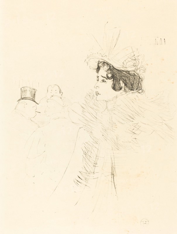 Miss May Belfort in the Irish and American Bar, rue Royale (Miss Belfort Belfort au Irish and American Bar, Rue Royale), 1895.