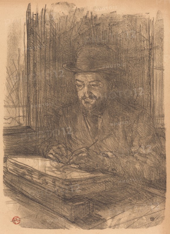 The Fine Printmaker Adolphe Albert (Le bon graveur - Adolphe Albert), 1898.