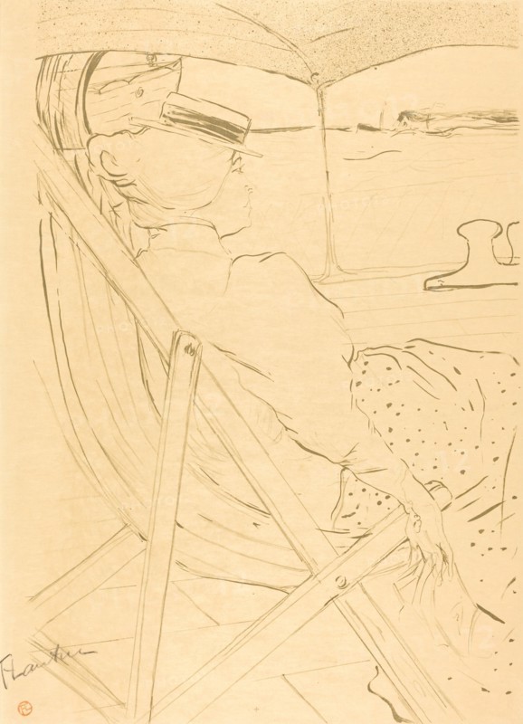 The Passenger from Cabin 54 - Sailing in a Yacht (La passagère du 54 - Promenade en yacht), 1896.