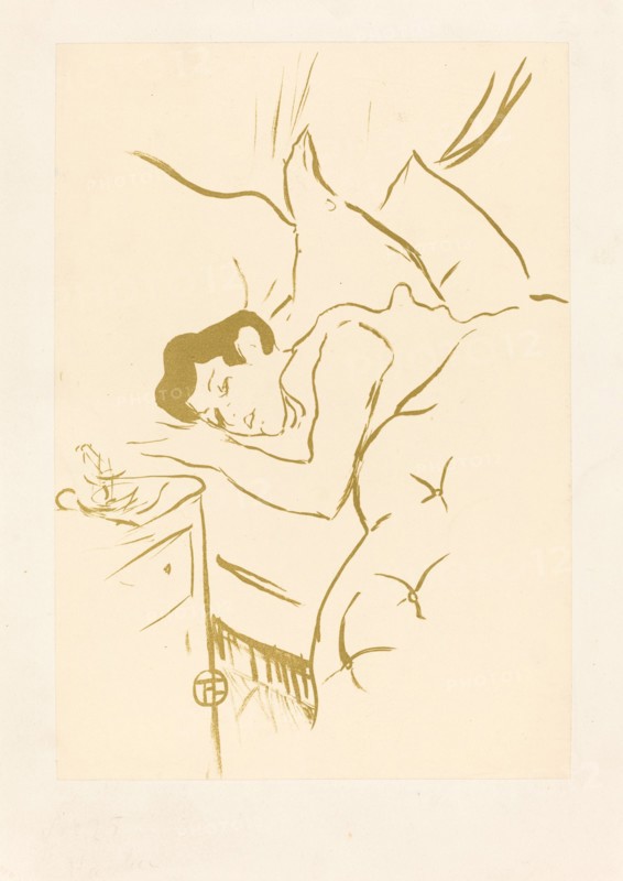 Your Mouth (Ta bouche), 1893. Observations of daily life inside a Parisian brothel where Lautrec resided.