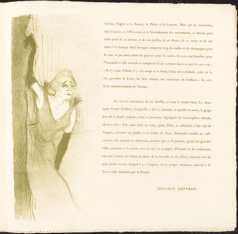 Yvette Guilbert, 1894.