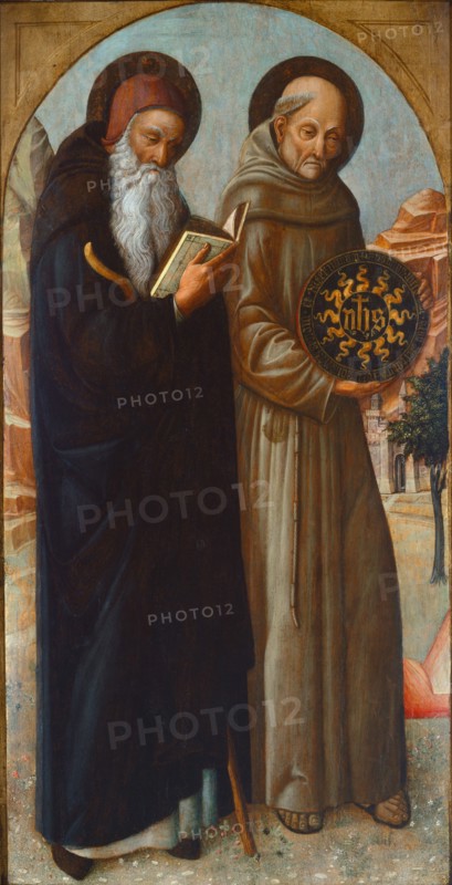 Saint Anthony Abbot and Saint Bernardino of Siena, 1459.