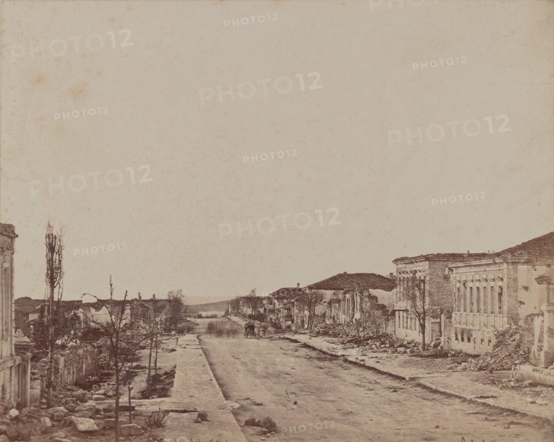 Street in Sebastopol, 1855-1856.