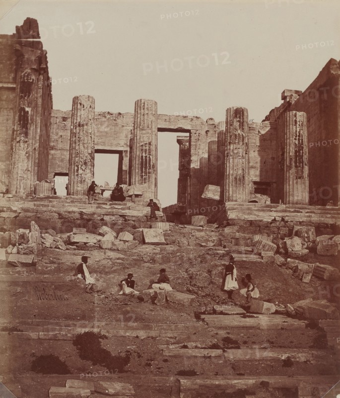 The Propylae on the Acropolis, 1857.