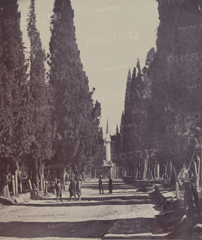 Vue dans le Grand Cimetière de Scutari (Scene in the Large Cemetery of Scutari) , 1857.