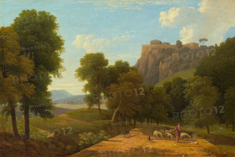 Shepherd with His Flock, c. 1820.