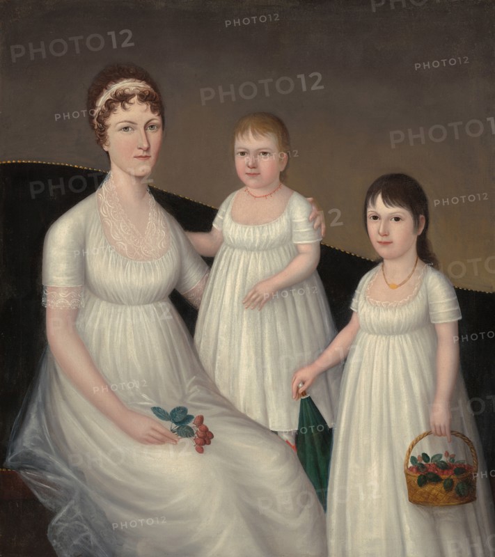 Grace Allison McCurdy (Mrs. Hugh McCurdy) and Her Daughters, Mary Jane and Letitia Grace, c. 1806.