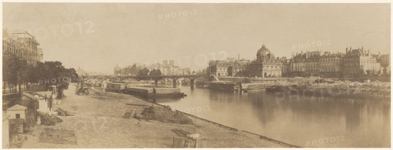 The Seine from the Pont du Carrousel Looking towards Notre Dame, 1853.