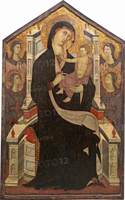 Maestà (Madonna and Child with Four Angels), c. 1290.