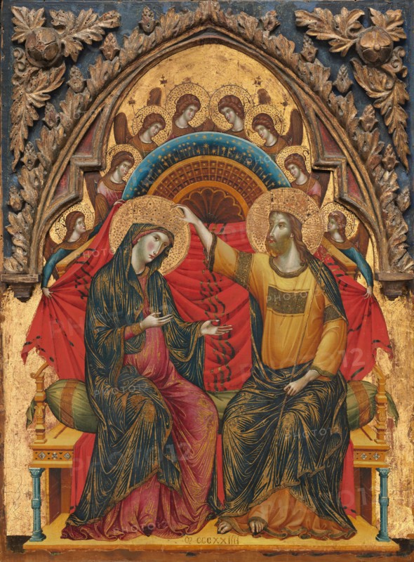 The Coronation of the Virgin, 1324.
