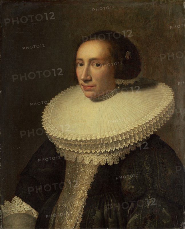 Portrait of a Lady with a Ruff, 1638. Creator: Michiel van Mierevelt.