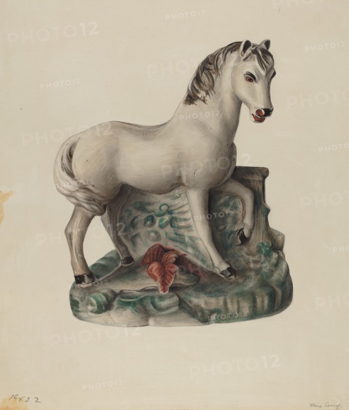 Chalkware Horse, 1935/1942.