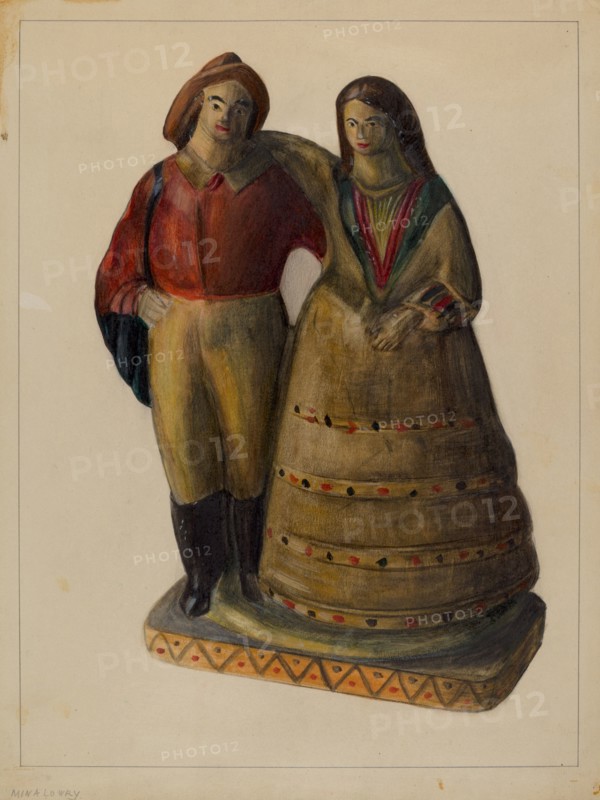 Fisherman and Woman, c. 1937.